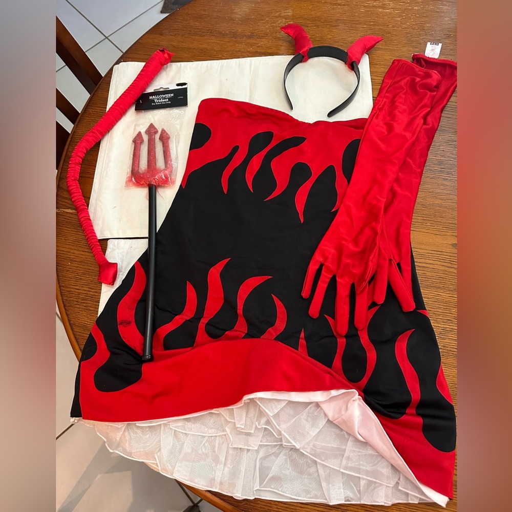 Red and Black Devil Costume Set